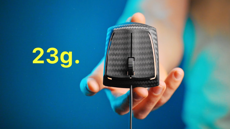 Siêu chuột nhẹ nhất thế giới làm từ sợi carbon, nặng chỉ 23g, giá tận 315 USD